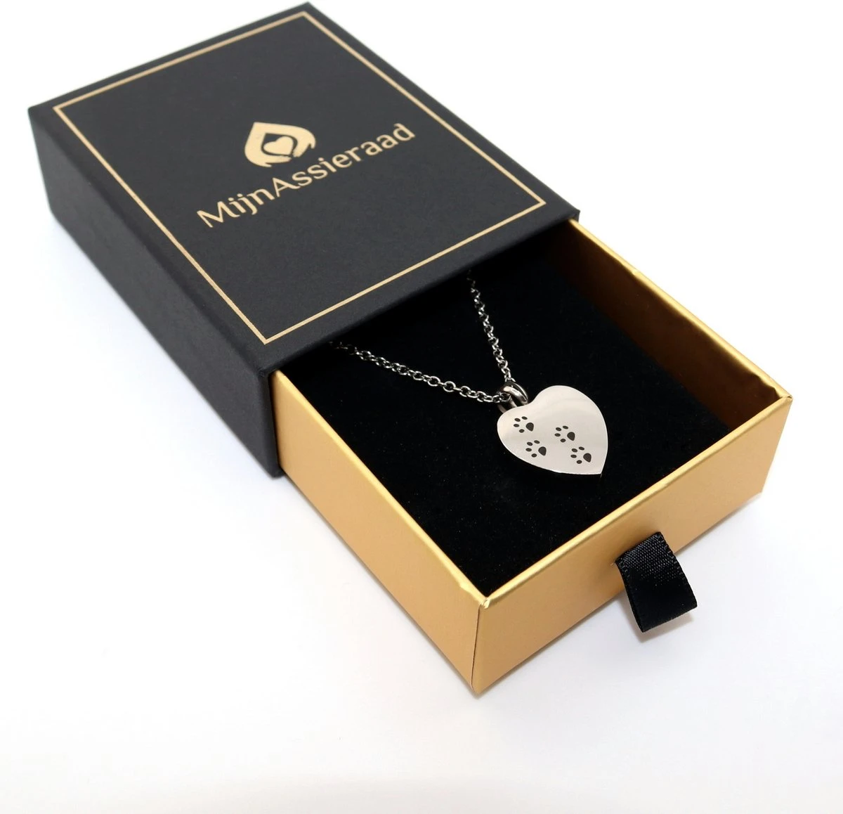 Mijn Assieraad - Ashanger - Hart - Dierenpootjes - Zilverkleurig - Hond - Kat 5 Mijn Assieraad - Ashanger - Hart - Dierenpootjes - Zilverkleurig - Hond - Kat - Afbeelding 3