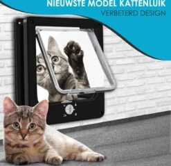 Gluxury Kattenluik Zwart Met Tunnel - 4 Vergrendelingsstanden - Weerbestendig - Binnen En Buiten - Maat L - Nederlandse Handleiding 15 Gluxury Kattenluik Zwart Met Tunnel - 4 Vergrendelingsstanden - Weerbestendig - Binnen En Buiten - Maat L - Nederlandse Handleiding -Huisdier Verkoop 1200x1159 36