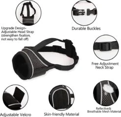 Merkloos Hoog Kwaliteit Muilkorf Met Bedrukt Patroon - Muilkorf Hond - Hondensnuit - Anti Blaf En Bijt - Voor Kleine En Grote Honden Maat M Zwart Reflecterend 12 Merkloos Hoog Kwaliteit Muilkorf Met Bedrukt Patroon - Muilkorf Hond - Hondensnuit - Anti Blaf En Bijt - Voor Kleine En Grote Honden Maat M Zwart Reflecterend -Huisdier Verkoop 1200x1160 2