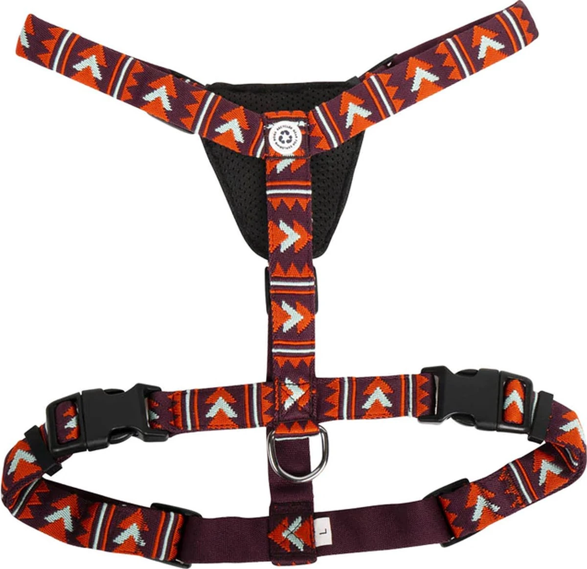 Woolly Wolf - Polar Night Hondentuig - L - Duurzaam - Paars - Oranje 4 Woolly Wolf - Polar Night Hondentuig - L - Duurzaam - Paars - Oranje - Afbeelding 2