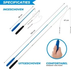 Merkloos 2 Kattenhengels Met 10 Speeltjes – Bewegende Kattenspeeltjes Met Veren En Belletjes – Interactieve Kattenspeelgoed Voor Kittens – Cat Toys -Huisdier Verkoop 1200x1165 22