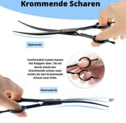 Petsify - Professionele 8-delige Huisdier Knipset - Effileerschaar Hond - Kam Hond - Schaar Hond - Katten Kam - Hondenschaar - Trimschaar Voor Honden - Kapperset - Zwart -Huisdier Verkoop 1200x1166 4