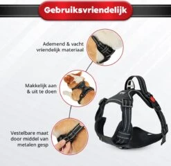 Purrr Fect Hondentuigje - Anti-Trek Tuig - Hondenharnas - Y Tuig Hond - Waterproof - Reflecterend - Verstelbaar - Maat M -Huisdier Verkoop 1200x1167 15