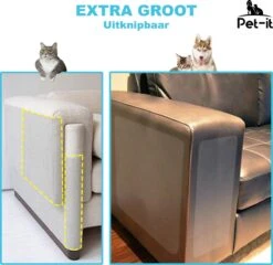 Pet-it | Krab Schade Bescherming Voor Katten En Honden | 6 Stuks | Extra-Grote Beschermers | Voor Bank Meubel Interieur | Transparant -Huisdier Verkoop 1200x1168 17