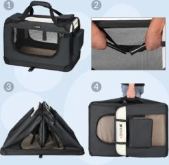 Cadoca Honden & Katten Reismand XL - 81x56x58cm - Antraciet 13 Cadoca Honden & Katten Reismand XL - 81x56x58cm - Antraciet -Huisdier Verkoop 1200x1169 15