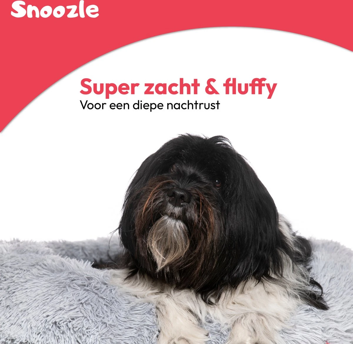 Snoozle Donut Hondenmand - Zacht En Luxe Hondenkussen - Wasbaar - Fluffy - Hondenmanden - 60cm - Lichtgrijs 4 Snoozle Donut Hondenmand - Zacht En Luxe Hondenkussen - Wasbaar - Fluffy - Hondenmanden - 60cm - Lichtgrijs - Afbeelding 2