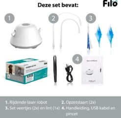 Filo Elektrisch Rijdend Kattenspeelgoed Met Laser - Rijdend Kattenspeeltje - Automatisch Interactief Speelgoed Katten - Kattencadeaus - Elektronisch Speelgoed Kittens - Kat - Kitten - Laserspeelgoed - Kado -Huisdier Verkoop 1200x1170 32