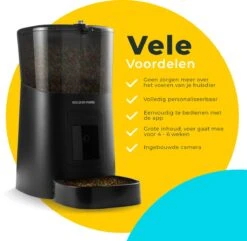 GoldenPaws Automatische Voerbak - Kat En Hond - Zwart - Met Verstelbare Camera - Voerautomaat Met Smartphone Besturing - Voerinhoud 6 Liter -Huisdier Verkoop 1200x1172 7