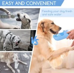 Nobleza 43B4C - Honden Waterfles - 500ml - Honden Bidon - Honden Drinkfles - Blauw -Huisdier Verkoop 1200x1173 12