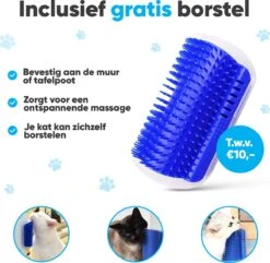 BFreshPets Kattenluik + Massageborstel - Met Tunnel - 4 Vergrendelingsstanden - Weersbestendig - Maat L - Zwart - 27 X 24 Cm -Huisdier Verkoop 1200x1173 21