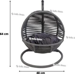 Merkloos Mini Hangstoel Swing Simba Kat / Hond Grijs 9 Merkloos Mini Hangstoel Swing Simba Kat / Hond Grijs -Huisdier Verkoop 1200x1174 15