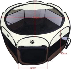 Merkloos Opvouwbare Bench Voor Hond, Kat, Konijn Of Knaagdieren - Hondenbench - Reisbench - Stoffen Bench - Hondenkooi - Transportbench -Huisdier Verkoop 1200x1175 10