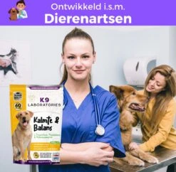 K9 Laboratories Kalmte & Balans - Hond - 60 Stuks - Bij Stress, Angst En Agressie - Ashwagandha - L-tryptofaan - Passiebloem - Valeriaanwortel - Lavendel -Huisdier Verkoop 1200x1176 16