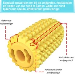 Merkloos Corn Dog Toothbrush - Honden Speelgoed - Hondenspeelgoed - Honden Tandenborstel - Gezond Dieet - Hondenspeeltje - Honden Speelgoed Intelligentie -Huisdier Verkoop 1200x1176 19
