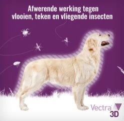 VECTRA 3D Hond - 10 Tot 25 Kg - Anti Vlooien- En Tekendruppels - 3 Pipetten -Huisdier Verkoop 1200x1177 5