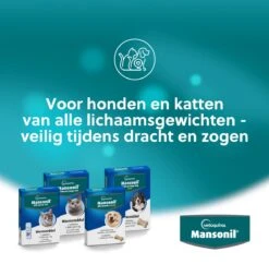 Mansonil All Worm Dog Tasty Ontwormingsmiddel (S/M Vanaf 2.5kg) - 6 Tabletten -Huisdier Verkoop 1200x1178 3