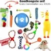 (Goedkoopste) Honden Speelgoed Set 15 Stuks Geschikt Voor Puppy's T/m Middelgrote Honden - Honden Kauw Speelgoed - 15 Stuks - Hondenspeeltjes - Intelligentie - Touw - Flostouw - Bijtring - Bal - Huisdieren Speelgoed -Huisdier Verkoop 1200x1180 18