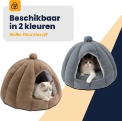 MIRO Katten Huis - Kattenhuizen - Kattenhok - Kattenmand - Dierenhuis - Extra Zacht - Bruin 17 MIRO Katten Huis - Kattenhuizen - Kattenhok - Kattenmand - Dierenhuis - Extra Zacht - Bruin -Huisdier Verkoop 1200x1183 13