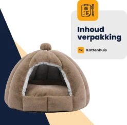 MIRO Katten Huis - Kattenhuizen - Kattenhok - Kattenmand - Dierenhuis - Extra Zacht - Bruin 21 MIRO Katten Huis - Kattenhuizen - Kattenhok - Kattenmand - Dierenhuis - Extra Zacht - Bruin -Huisdier Verkoop 1200x1185 28