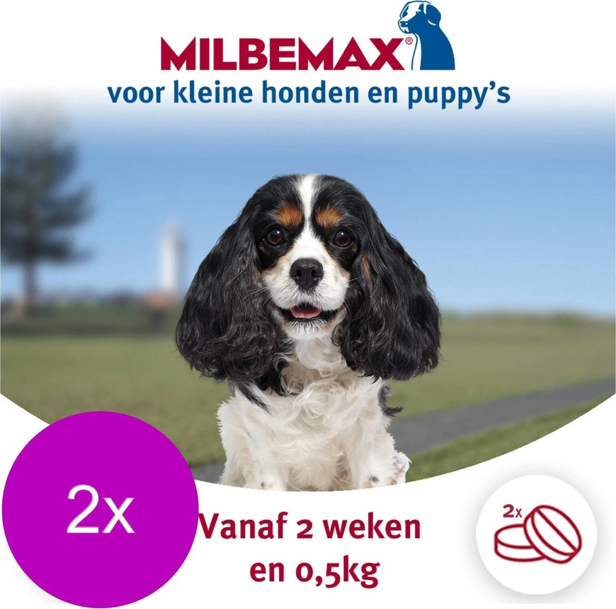 Elanco Milbemax Pup & Hond - Anti Wormenmiddel - 2 X 2 Tab 0.5-10kg 4 Elanco Milbemax Pup & Hond - Anti Wormenmiddel - 2 X 2 Tab 0.5-10kg - Afbeelding 2