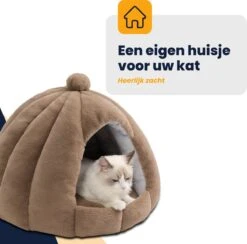 MIRO Katten Huis - Kattenhuizen - Kattenhok - Kattenmand - Dierenhuis - Extra Zacht - Bruin 20 MIRO Katten Huis - Kattenhuizen - Kattenhok - Kattenmand - Dierenhuis - Extra Zacht - Bruin -Huisdier Verkoop 1200x1186 37