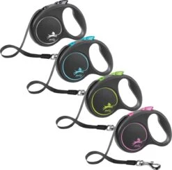 Flexi Rollijn Design - Zwart / Blauw - L -Huisdier Verkoop 1200x1189