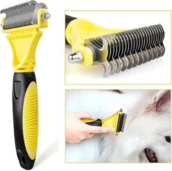 Hondenborstel - Dubbelzijdig Ontharing Tool - Herbruikbare Honden & Kattenvachtkam - Huisdier Grooming - 1 Stuk - Groen -Huisdier Verkoop 1200x1190 4