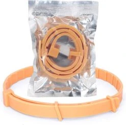 Igoods Vlooienband Hond - Vlooienband Kat - Alle Honden & Katten - One Size Fits All - Anti Vlooien En Tekenmiddel - Tekenband - 8 Maanden Bescherming - Diervriendelijk - Oranje