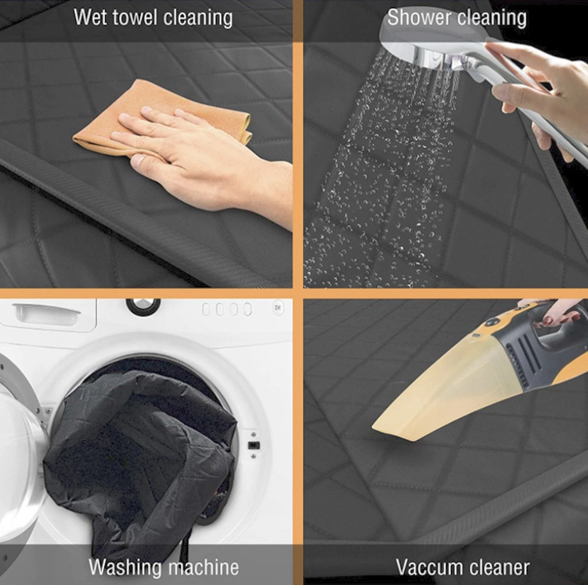 Handyworld - Hondenzit - Stijlvolle Bench Auto - Hond - Handig - Draagbaar - Zwart 4 Handyworld - Hondenzit - Stijlvolle Bench Auto - Hond - Handig - Draagbaar - Zwart - Afbeelding 2