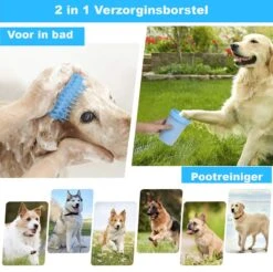 Merkloos Hondenpoot Reiniger - Hondenborstel - Borstel Hond / Kat - Hondenpoten Reiniger - Huisdier Poot Wassen - Borstel - Hondenverzorging - Verzorging Hond - Honden Wassen - Schoonmaak Borstel - Kattenborstel -Huisdier Verkoop 1200x1197 3