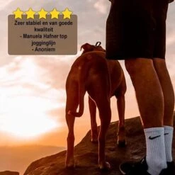 Looplijn Met Heupriem Hands Free - Hondenriem - Reflecterende Hardloopband -Elastische Leiband - Heuptas En Flessenhouder - Zwart - 150 Cm Tot 210 Cm -Huisdier Verkoop 1200x1198 2