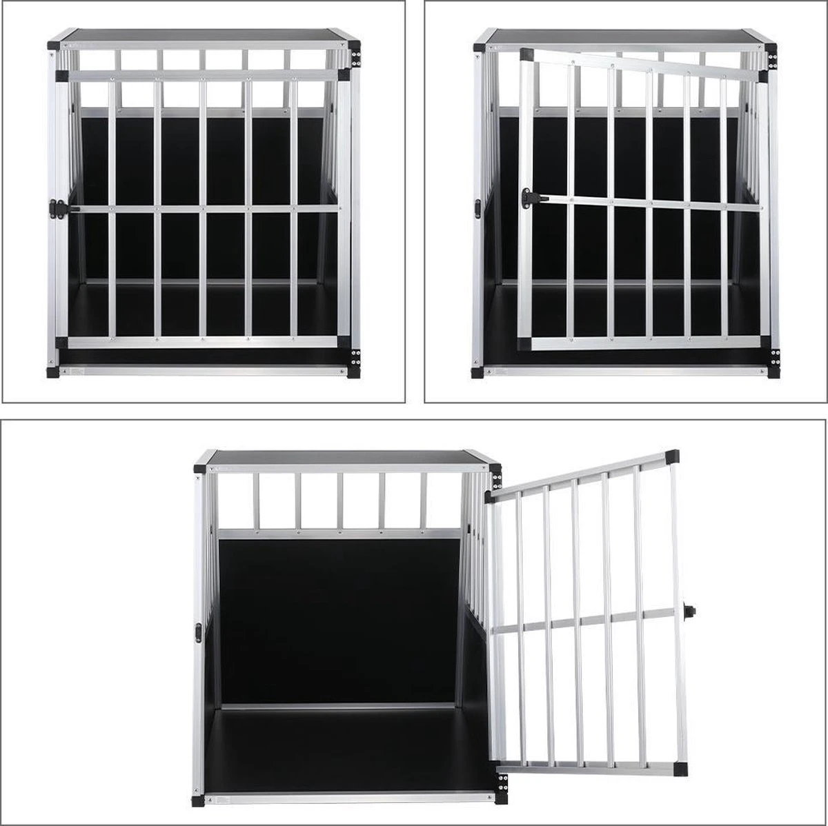 Cadoca Honden Transportbox L – Aluminium – 90x66x72cm Afsluitbaar 10 Cadoca Honden Transportbox L – Aluminium – 90x66x72cm Afsluitbaar - Afbeelding 8