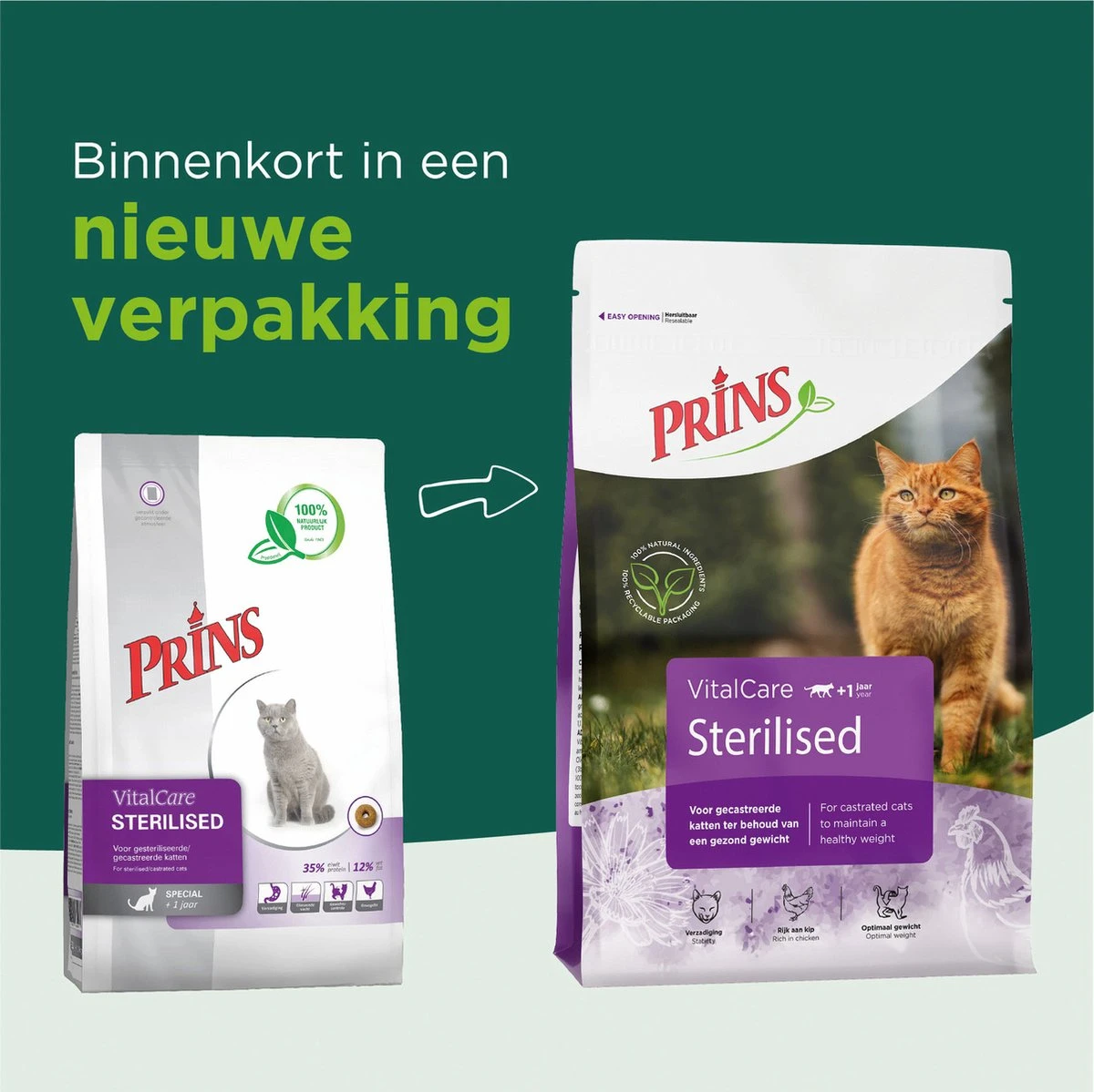 Prins Vital Care Kat Adult Sterilised - Kattenvoer - 1.5 Kg 14 Prins Vital Care Kat Adult Sterilised - Kattenvoer - 1.5 Kg - Afbeelding 12