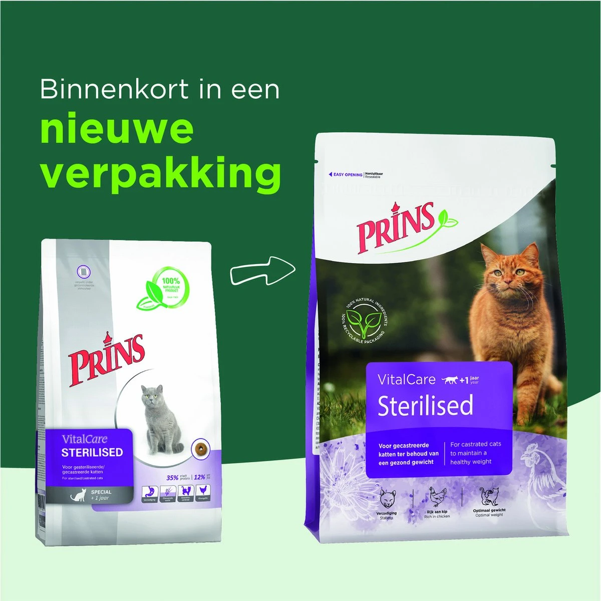 Prins Vital Care Kat Adult Sterilised - Kattenvoer - 1.5 Kg 15 Prins Vital Care Kat Adult Sterilised - Kattenvoer - 1.5 Kg - Afbeelding 13