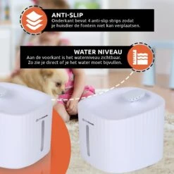 PetGoods Drinkfontein - Honden & Katten – 3 Liter - Fluisterstil - Drinkfontein Kat - Incl. Filter & Pomp -Huisdier Verkoop 1200x1200 1021