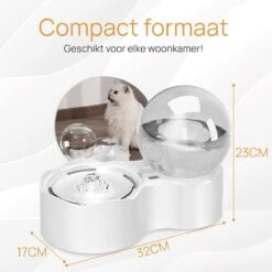Merkloos Drinkfontein Kat - Waterfontein Kat - Gefilterd Water - Kattenfontein - Hervulbare Filter - Water Dispenser - Drinkbak Kat - Reservoir - Waterbak Kat - Fluisterstil - Sensor -Huisdier Verkoop 1200x1200 1047