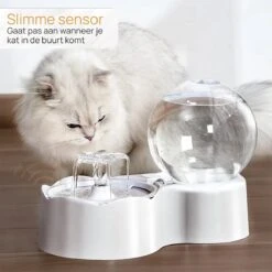 Merkloos Drinkfontein Kat - Waterfontein Kat - Gefilterd Water - Kattenfontein - Hervulbare Filter - Water Dispenser - Drinkbak Kat - Reservoir - Waterbak Kat - Fluisterstil - Sensor -Huisdier Verkoop 1200x1200 1049