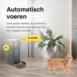 Vivid Green Automatische Voerbak Kat - Voerautomaat - Voerdispenser - Voederbak - SMART App - 6L - Zwart -Huisdier Verkoop 1200x1200 1068