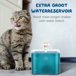 Pawwy® Drinkfontein Kat & Hond – Kattenfontein – Waterfontein Incl. 2 Filters En Schoonmaak Kit - 2 Liter - Groen -Huisdier Verkoop 1200x1200 1078