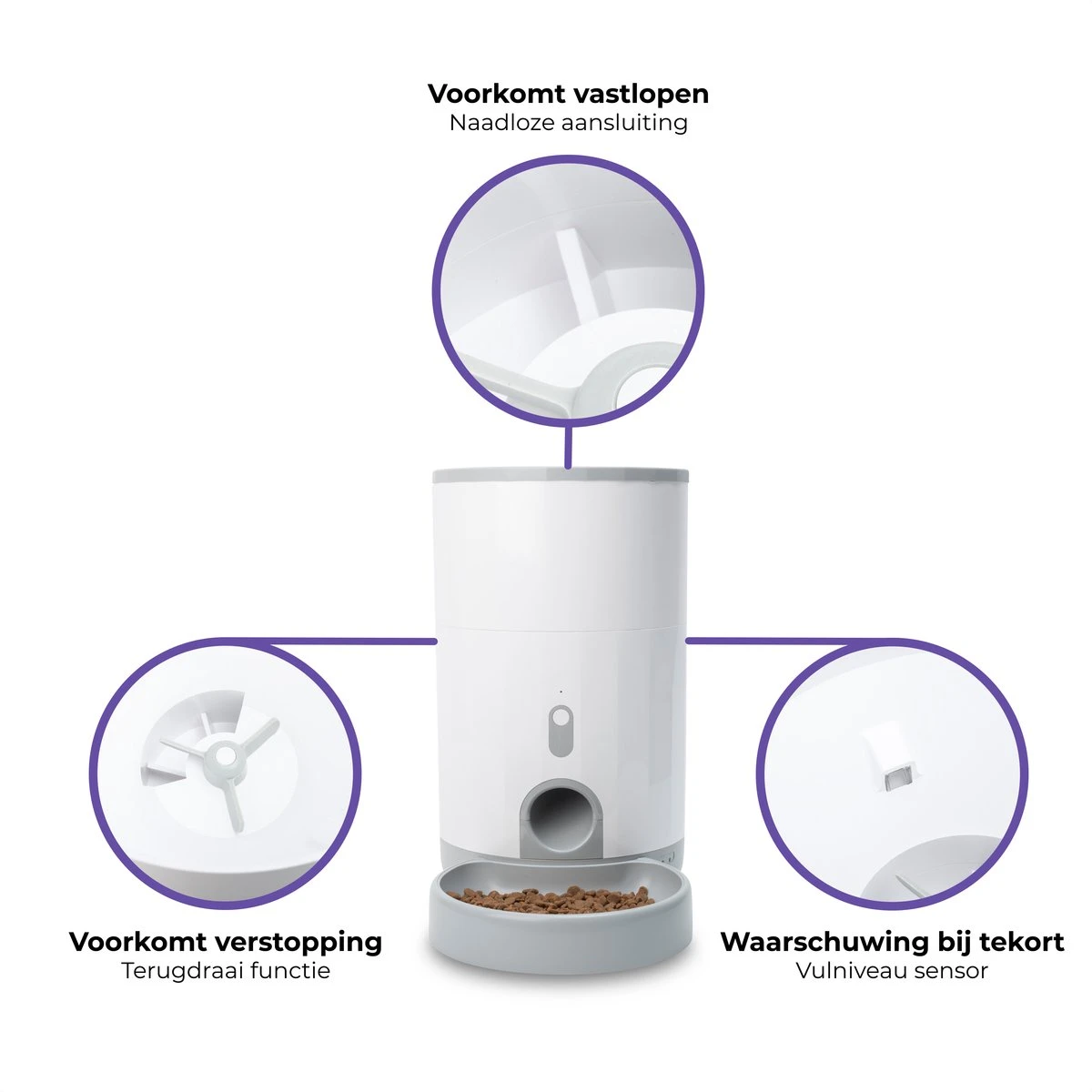 Pettadore Nutri Fresh - Automatische Voerbak Kat/Hond - Smart En Vershoudend - 2.6L 8 Pettadore Nutri Fresh - Automatische Voerbak Kat/Hond - Smart En Vershoudend - 2.6L - Afbeelding 6