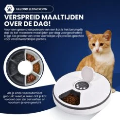 Quality4Less™ - Automatische Voerbak Kat En Hond - Volledig Automatisch - 6 Verschillende Maaltijden - Wit - Inclusief Batterijen -Huisdier Verkoop 1200x1200 1181