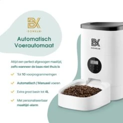 Bowkam Automatische Voerbak – Voerbak – Voerautomaat - Voerbak Kat – Voerbak Hond - Voerautomaat Kat – Wit -Huisdier Verkoop 1200x1200 1206