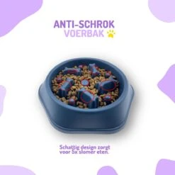 Anti Schrokbak Hond – Voerbak Honden – Slow Feeder – Anti Schrok Voerbak – Slow Bowl - Blauw -Huisdier Verkoop 1200x1200 1236
