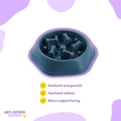 Anti Schrokbak Hond – Voerbak Honden – Slow Feeder – Anti Schrok Voerbak – Slow Bowl - Blauw -Huisdier Verkoop 1200x1200 1239