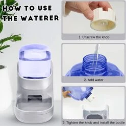 Huisdieren Feeder Set Hondenvoer Katten Feeder Met Waterdispenser Automatische Zwaartekracht Grote Capaciteit Huisdieren Feeder Auto Voor Kleine Middelgrote Grote Katten Honden (Grijs) -Huisdier Verkoop 1200x1200 1295