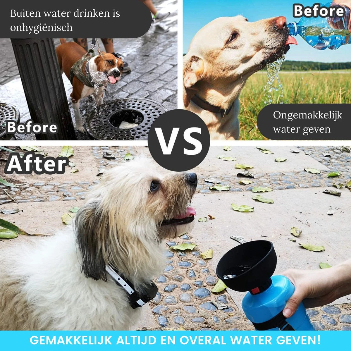 VEDIC® - Honden Drinkfles Blauw - Lekvrije Waterfles - Bidon - BPA Vrij - Voor Onderweg - 520ML 10 VEDIC® - Honden Drinkfles Blauw - Lekvrije Waterfles - Bidon - BPA Vrij - Voor Onderweg - 520ML - Afbeelding 8