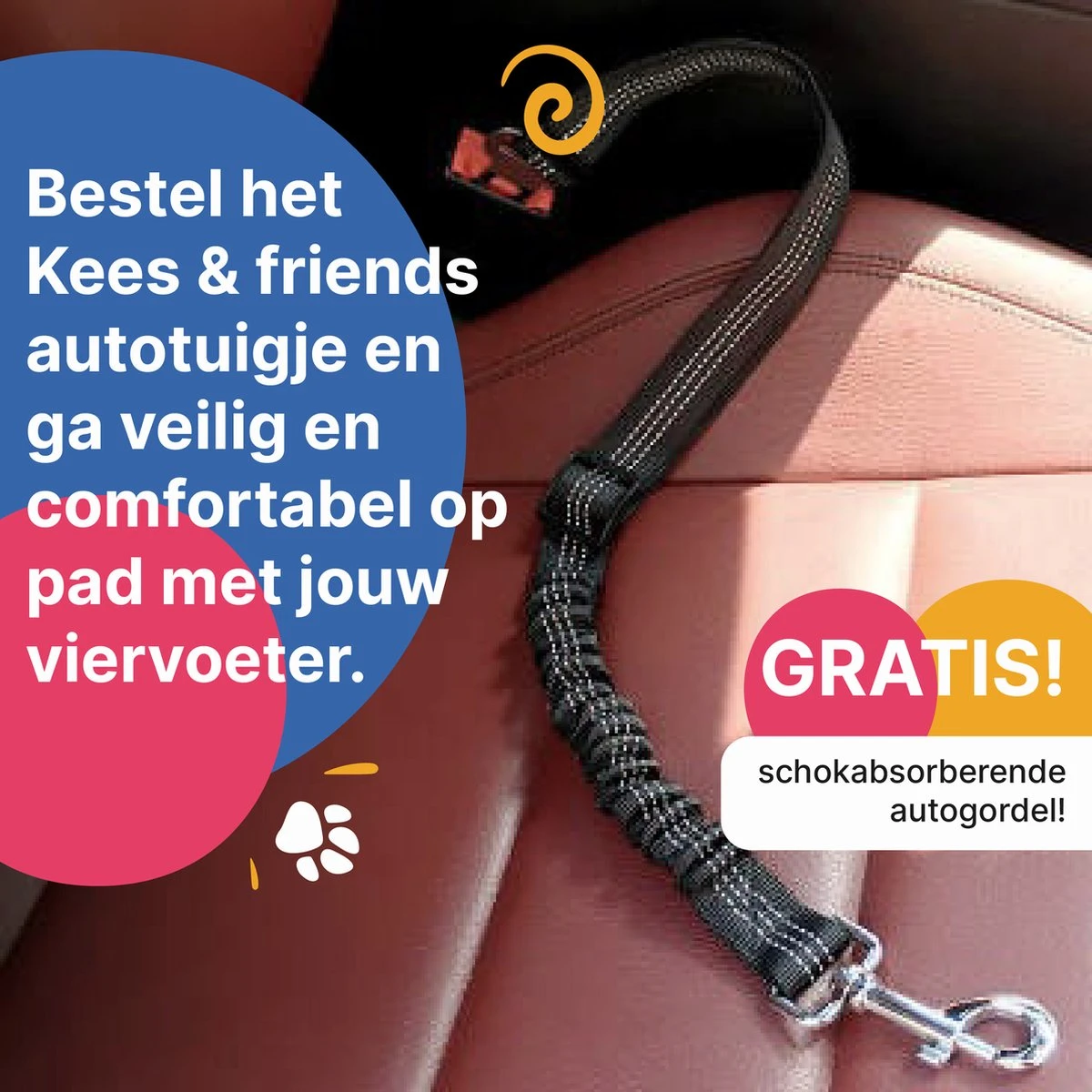 Hondentuig - Hondenharnas - Hondenriem - Anti Trek - Autogordel Hond - Zwart - Maat S 8 Hondentuig - Hondenharnas - Hondenriem - Anti Trek - Autogordel Hond - Zwart - Maat S - Afbeelding 6