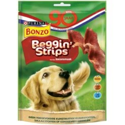 Bonzo Beggin' Strips - Hondensnacks Bacon - 6 X 120g