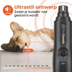 PetGoods Elektrische Nagel Vijl Voor Huisdieren - Incl. 2 Vijlen - Honden/Katten/Dieren - Draadloos -Huisdier Verkoop 1200x1200 169
