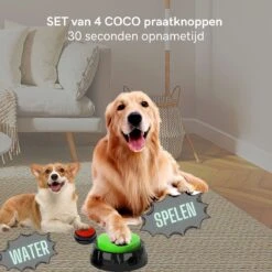 Comfort Company Praatknop Hond | Dogbuttons – Honden Speelgoed | Honden Speelgoed Intelligentie | 4 Stuks | Agility Voor De Hond | 30 Seconden Opnamen | Honden Training -Huisdier Verkoop 1200x1200 1731